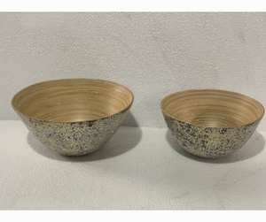 Bol en bambou en matière organique réutilisable et facile à nettoyer, parfait pour le service quotidien et la décoration de table. - Product Image 6