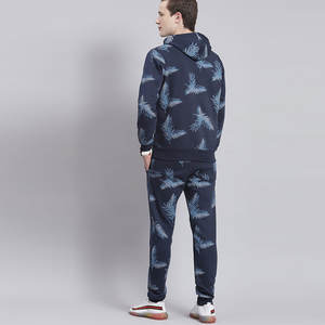 Nueva llegada logotipo personalizado de los hombres de 2 piezas de invierno chándal conjunto transpirable con capucha Jogging pantalón transpirable capucha sólido tamaño personalizado - Product Image 5