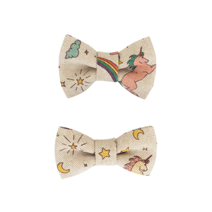 Atacado Mágico Unicórnio Rainbow Star Dog Bow Tie Ajustável Algodão Pet Bowtie para Coleiras Arneses Leads S M L - Product Image 2