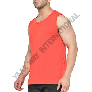 Wholesale 100% Cotton O Neck Tank Top for Men Custom Logo Print Muscle Sleeveless Fitness Gym Sportswear Hole Decoration Knitted - Product Image 5