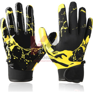 ถุงมือหนัง PU ถุงมือฟุตบอลรับอเมริกัน - Product Image 1
