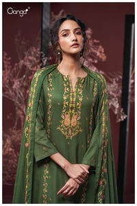 Laine Pashmina Imprimé Travail Manuel Salwar Kameez Catalogue Complet disponible au tarif de gros collection hiver - Product Image 4