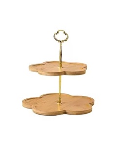 Nhà sản xuất 2 Tier bảng Top bánh bằng gỗ đứng bao gồm bán buôn tùy chỉnh thực hiện đa Tier bánh đứng gỗ Tier bánh đứng - Product Image 6