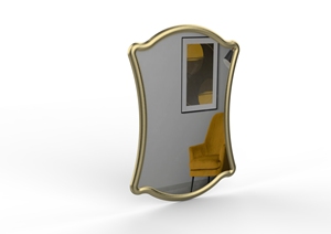 Ajoutez une touche raffinée à votre maison avec l'élégant miroir mural à cadre en métal et fer, le miroir est doté d'un magnifique cadre en fer moulé - Product Image 6