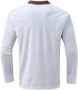เสื้อถักแขนยาวคุณภาพพรีเมียม สวมใส่สบาย ระบายอากาศได้ดี แห้งเร็ว สำหรับผู้ชาย พร้อมสีและโลโก้ตามสั่ง - Product Image 4