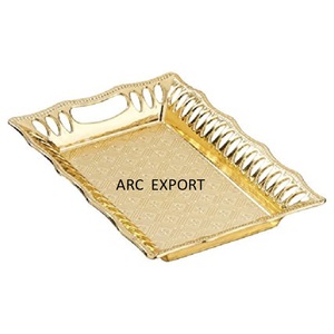Dernier Design Style Nouveau Antique Moderne Nouveau Élégant Ware Avec Fil D'or Style Unique Décoration Plateau De Service Au Prix Le Plus Bas - Product Image 5
