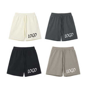 Shorts Casuales de Verano de Felpa Francesa 100% Poliéster al por Mayor, Logotipo Personalizado, Ropa de Gimnasio, Cómodos, Lisos, hasta la Rodilla - Product Image 2