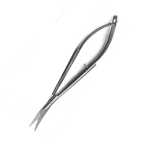 Micro ciseaux en acier à haute teneur en carbone avec logo personnalisé Ciseaux à sourcils et pincettes à pointe pointue Vente en gros - Product Image 4