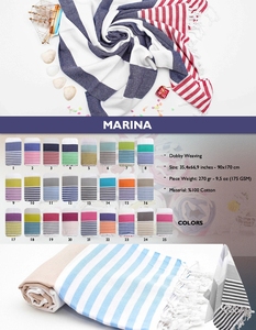 ผ้าขนหนูชายหาด DAFNI BIG PAZAR สีม่วง ลายพิมพ์เฮอร์ริงโบน ผ้าฝ้ายทอเนื้อเทอร์รี่ พร้อมพู่สีขาว น้ำหนักปานกลาง เคลือบด้วย HDPE - Product Image 5