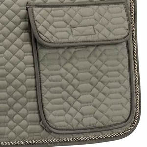 Nouveaux tapis de selle de Dressage matelassés carrés en coton avec doublure en polycoton pour l'équitation tapis de selle de Dressage anglais - Product Image 4