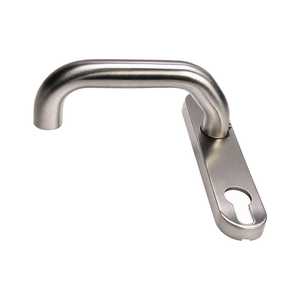 Poignée de porte à levier avec plaque de serrure, en acier inoxydable 304/316 ou en laiton, pour porte d'hôtel ALLWIN 4201F - Product Image 1