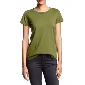 High quality women casual wear 100% cotton t shirt women clothing - Product Image 1