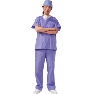 ชุดเครื่องแบบพยาบาลโรงพยาบาลตัวสั้นคอปกคอวีปรับแต่งได้ชุดเครื่องแบบยืดนุ่มสำหรับผู้ชายผู้หญิงไซส์พิเศษระบายอากาศ - Product Image 1