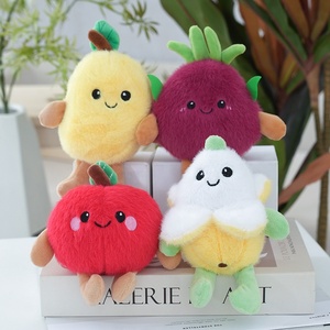 Venta Caliente 2025, Juguetes de Peluche de Frutas Creativos y Lindos Personalizados al por Mayor, Muñecos de Manzana y Plátano, Colgantes, Llaveros, Regalos - Product Image 2