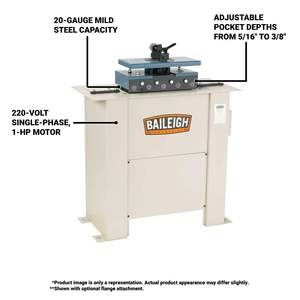 Outil de découpe et de formage Lockformer 1Ph 220V 20-Gauge 30kg pour ma boutique - Product Image 5