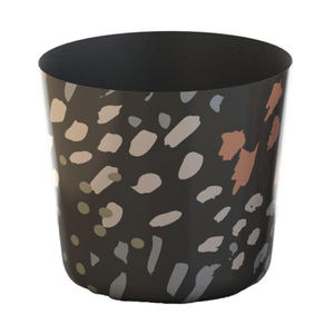 Adorable diseño de latón y hierro redondo soldado maceta oxidada Color negro Vintage florero y maceta para decoración para sala de estar - Product Image 4