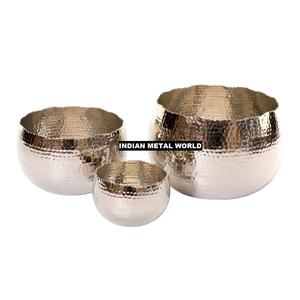 ชามโลหะสำหรับเสิร์ฟอาหารชามตกแต่งโรงแรมชามขนมช็อคโกแลตดีไซน์มาตรฐาน - Product Image 1