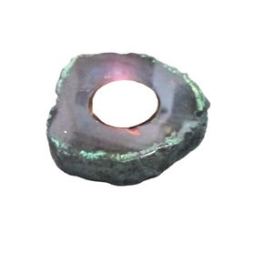 All'ingrosso naturale agata chiesa portacandele Semi-pietra preziosa artigianato tra cui Reiki rocce e giada per il Feng Shui - Product Image 1