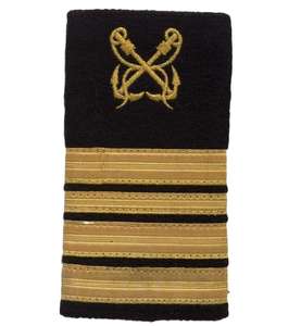 Épaulettes de marine à enfiler, rangs militaires, en fil métallique tressé 10 mm, à dos en feutre noir, pour blazer, broderie faite main - Product Image 1