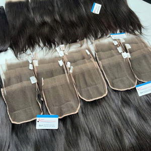 Combo Make a Wigs Natural Straight Hair Lace Closure 100% Virgin Vietnamese Remy Hair Precio de fábrica de alta calidad - Product Image 1