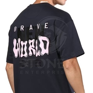 Custom Boxy Tee High Quality Boxy Fit <b>Tshirts</b> Manufacturing DTG LOGO Heavyweight Men T-shirt - Product Image 4