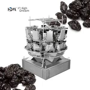 Básico 4.0G 20 Cabeça 300g MultiHead Weigher Máquina De Embalagem Para Seco Diced Fruit Raisin Millet