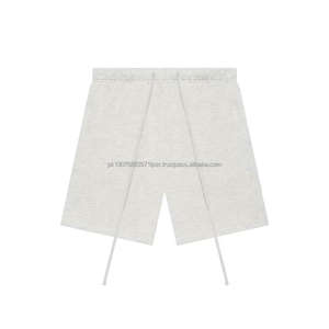 Shorts ESSENTIAL pour hommes en coton épais, à la mode, avec lettres imprimées en flocage - Product Image 2