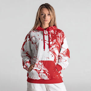 Custom Printed Front Logo Windproof Breathable Fleece Pullover Hoodie Women Oversized Autumn Winter <b>Jogging</b> Hoodies - Product Image 2