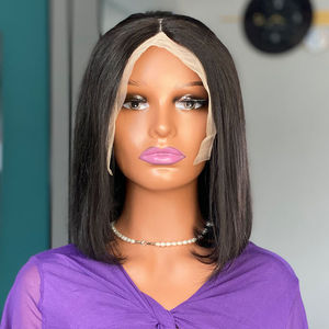 Venta al por mayor recto encaje frontal pelucas de cabello humano pelo recto encaje frontal peluca Remy 360 encaje Frontal peluca - Product Image 4