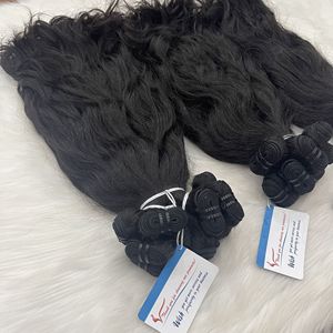 Vente en gros 100% Vietnamien Remy Vierge Extensions de Cheveux Humains 16 Pouces Naturel Ondulé Trame Styling Flash Vente Stock Disponible - Product Image 6