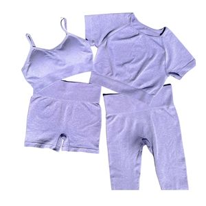 Collection Printemps 2026 – Ensemble 2 Pièces Short de Yoga et Course Respirant pour Femme, Taille Mi-Haute, Bretelles Ajustables, Fermeture à Cordon - Product Image 5