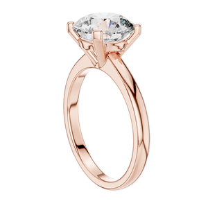Anillo Solitario con Diamante Cultivado en Laboratorio de Corte Brillante Redondo de 2.5 CT para Mujer, Diamante VVS-VS EF CVD, Oro de 18K, 14K, 10K y Plata 925 - Product Image 3