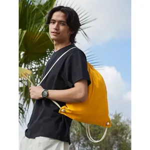 Customizable Cotton Gymsac Sportpacks Promotional Drawstring Bag for Merchandising - Product Image 4