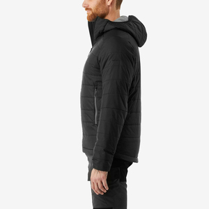 Veste matelassée pour homme de haute qualité, fermeture éclair, grande taille, logo personnalisé, streetwear d'hiver, col à capuche, respirante, polyester et coton - Product Image 5