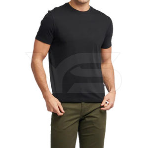 Camiseta informal de algodón orgánico 100% para hombre, 220 gramos, patrón sólido, serigrafía, Jersey teñido liso en blanco, no tejido - Product Image 3