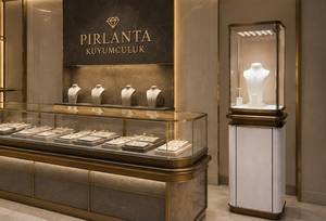 5 Vitrines de présentation de bijoux rectangulaires en verre de luxe avec éclairage, service de fabrication d'échantillons pour la présentation en détail de colliers, bracelets et bagues - Product Image 4