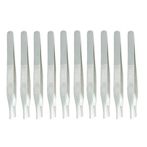 10 pièces pinces à tissus Adson Instruments chirurgicaux/médicaux SS 4.75 "dentelé - Product Image 2
