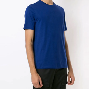 T-shirt en coton pour homme, manches courtes, classique, doux, confortable, léger, décontracté, haut d'été, personnalisable, OEM, ODM, en gros - Product Image 3