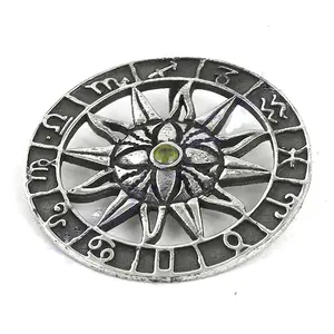 จี้เงินแท้ 925 รูปจักรราศี ประดับพลอย เครื่องประดับโหราศาสตร์ (ชุบทอง 14k ประดับเพชร ชุบโรเดียม) - Product Image 1