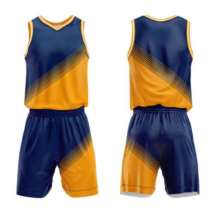 Conjuntos de ejercicio de gimnasio para hombres, uniforme de baloncesto transpirable, chándal impreso, camisetas deportivas, traje de baloncesto de equipo - Product Image 1