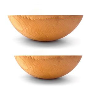 Bol de service en bois fabriqué à la main de haute qualité Design élégant Présentations de dîner élégantes pour des plats à manger élégants Assiettes - Product Image 2