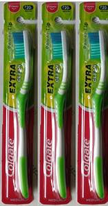 XTRA clean-cepillo de dientes de color rojo y verde, económico, con cerdas medianas y suaves - Product Image 2