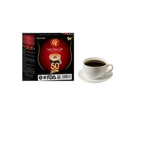 Premium Vietnam Sugar-Free 12-Stick Instant Black Coffee Neutral Chocolate Box HUCAFOOD Production Trading Co.Ltd Wholesale - Product Image 3