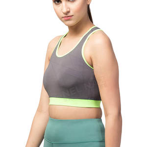 Soutien-gorge de sport de yoga sans couture à soutien élevé pour femmes vêtements d'entraînement taille haute de haute qualité-léger respirant gris - Product Image 3