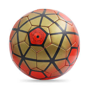 Ballon de football professionnel en PU personnalisable imprimé à rayures colorées taille personnalisée pour les sports d'équipe match d'entraînement ensemble de logos personnalisés - Product Image 1