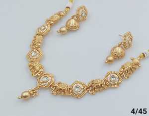 LATEST ANTIQUE TRADITIONAL and FASHIONABLE SOUTH INDIAN TEMPLE <b>JEWELLERY</b> <b>SET</b> and COPPER SOUTH NECKLACE <b>SET</b> for WOMEN NAD <b>GIRLS</b> - Product Image 5