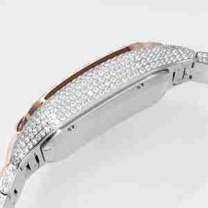 Iced VVS Moissanite diamante automático movimiento de cuarzo reloj de lujo hecho a mano perfecto estilo Hip Hop regalo hombres mujeres - Product Image 3