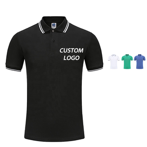 Camiseta de golf de punto alto de manga corta bordada con patrón impreso logotipo personalizado 100% algodón de secado rápido Unisex personalizada para polos - Product Image 2