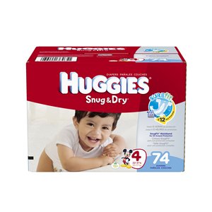 ผ้าอ้อมเด็กแบบมีช่องดูดซับพิเศษ Huggies Snug & Dry ช่วยให้ลูกน้อยแห้งสบายได้นานถึง 12 ชั่วโมง - Product Image 1