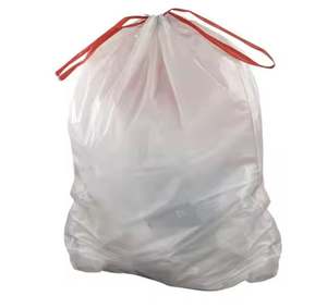 <b>Plastic</b> HDPE LDPE Drawstring Dustbin Trash Sack Garbage <b>Bag</b> on Roll 30 Gallon Tall Kitchen Drawstring Trash <b>Bags</b> - Product Image 1